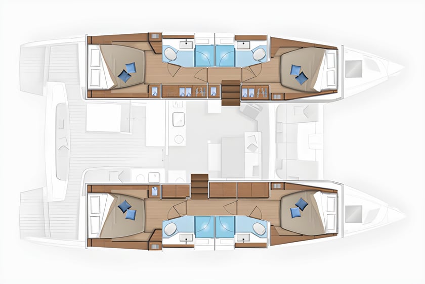 Mahe, Victoria Catamaran 6 cabin 10 berths 10 guests 13.76 m Listing Number: #19884 2