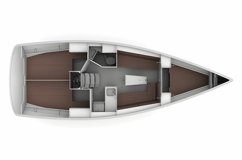 Trogir Sailboat 3 cabin 7 berths 7 guests 9.99 m Listing Number: #19924 2