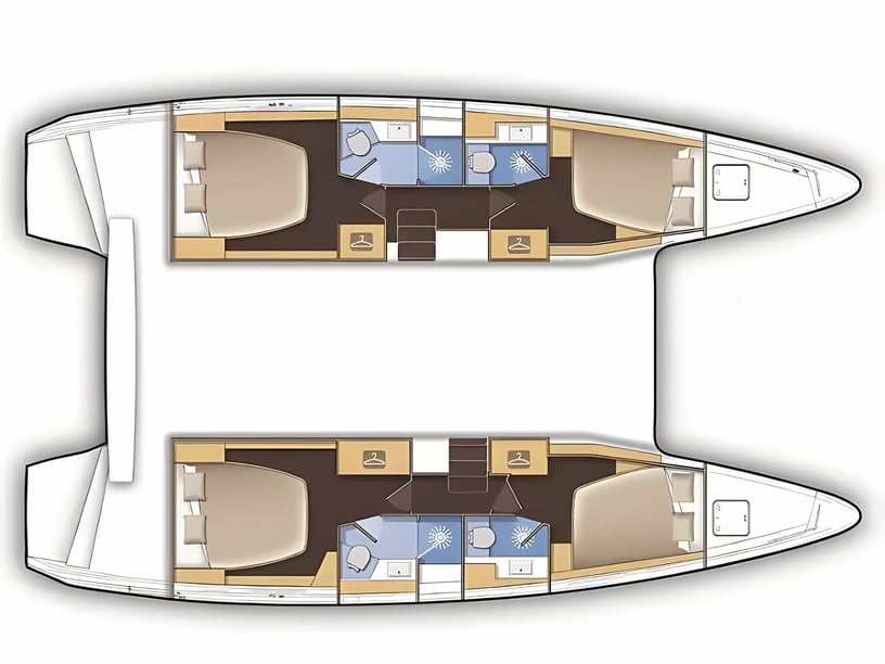 Šibenik Katamaran 4 kabin Konaklama 8 kişi Seyir 8 kişi 12.94 m İlan No: #19955 2