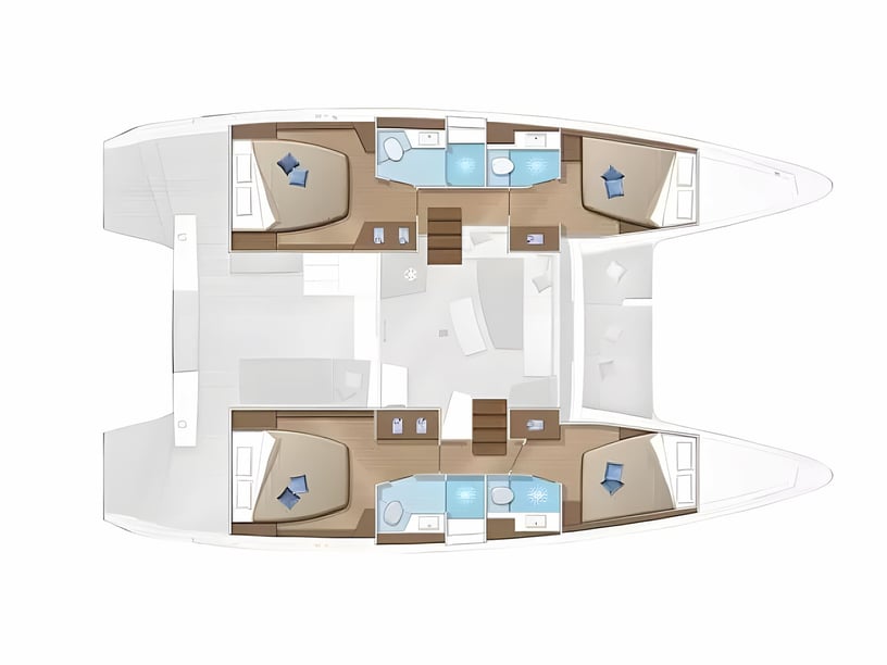 Athene Catamaran Cabine 6  12  slaapplaatsen 12  gasten 12.94 m Lijstnummer: #19956 2
