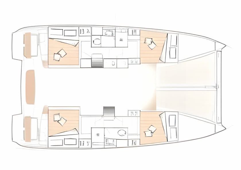 Trogir Catamarano cabina 4  cuccette 10  12  ospiti 11.33 m Numero dell'inserzione: #20047 2