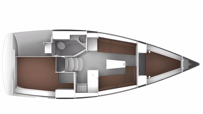 Athene Zeilboot Cabine 2  6  slaapplaatsen 6  gasten 9.9 m Lijstnummer: #20087 2