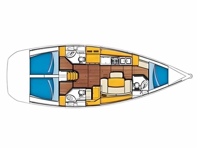 Koh Chang Zeilboot Cabine 3  6  slaapplaatsen 6  gasten 13.4 m Lijstnummer: #20113 2