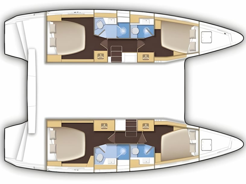 Trogir Catamarano cabina 6  cuccette 12  12  ospiti 12.8 m Numero dell'inserzione: #20146 2