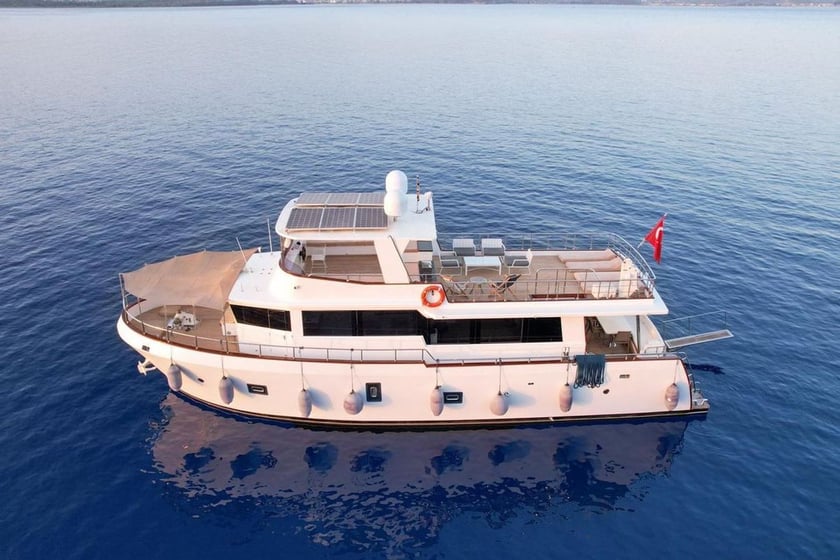 Fethiye Motor Yacht 3 cabin 6 berths 6 guests 20 m Listing Number: #20159