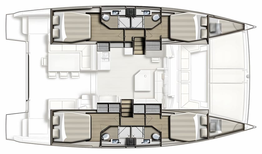 Lefkada Catamaran Cabine 6  12  slaapplaatsen 12  gasten 12.35 m Lijstnummer: #20202 2