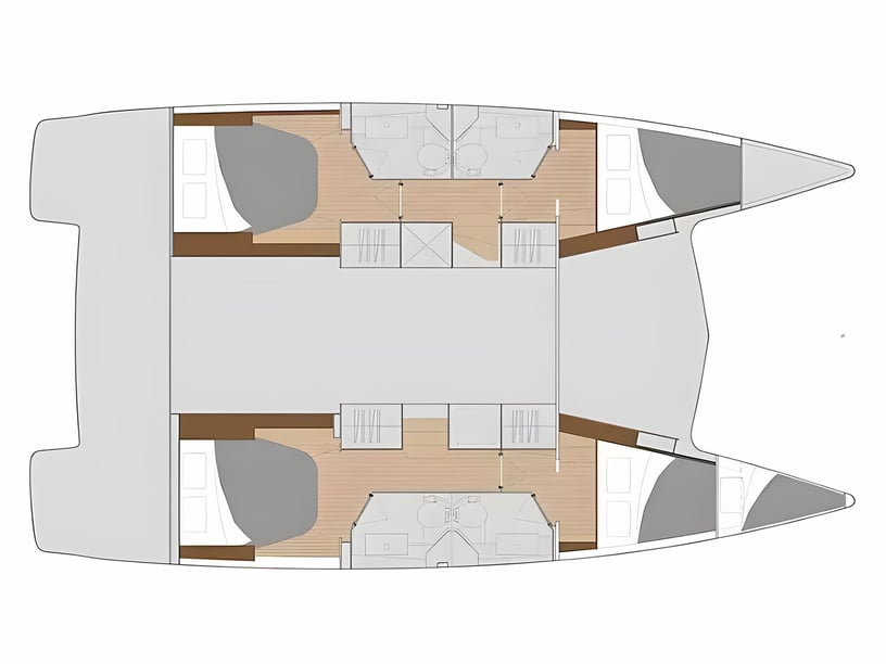 Sukošan Catamaran 5 cabin 11 berths 11 guests 11.73 m Listing Number: #20204 2