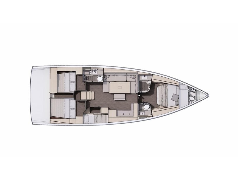 Porto Rotondo Zeilboot Cabine 5  9  slaapplaatsen 9  gasten 14.85 m Lijstnummer: #20213 3