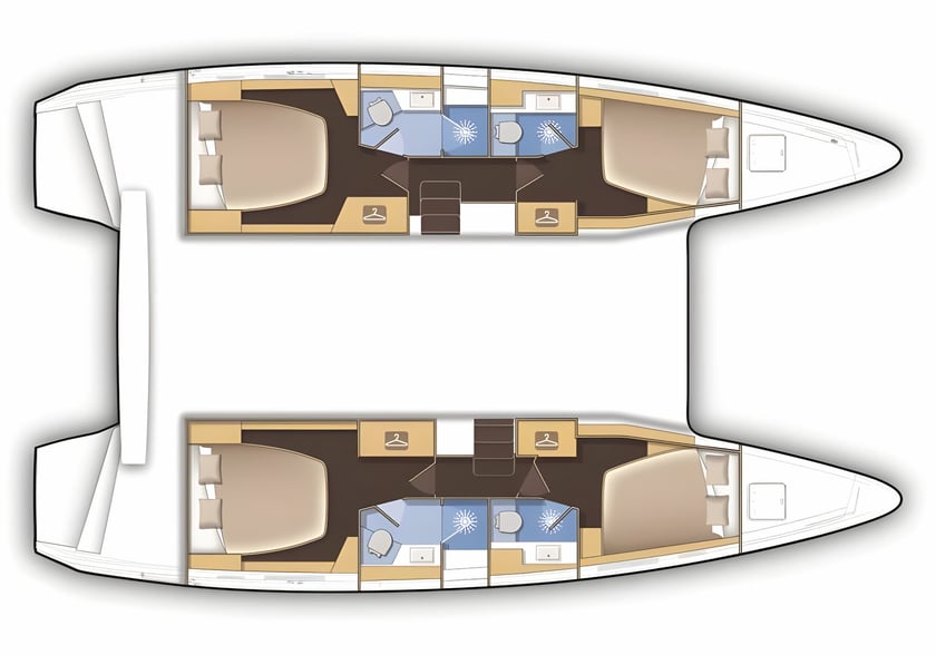 Rhodes Catamarano cabina 6  cuccette 10  10  ospiti 12.94 m Numero dell'inserzione: #20223 2