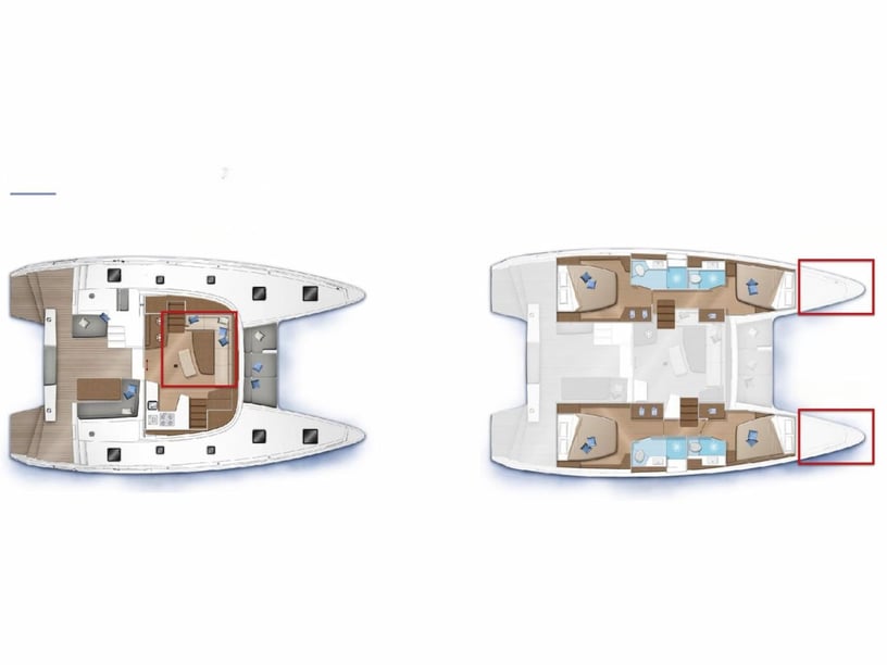 Furnari Catamaran Cabine 4  Couchettes 12  Invités 12  12.8 m Numéro de l'annonce: #20283 3