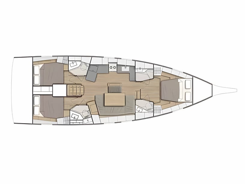 Salerno Barca a vela cabina 3  cuccette 8  8  ospiti 14.6 m Numero dell'inserzione: #20315 2