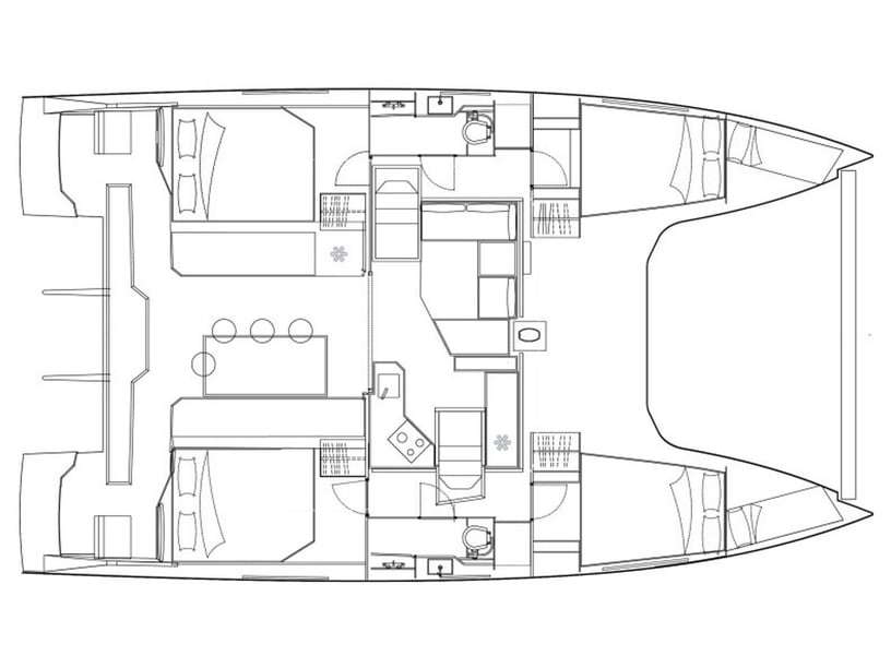 Cogolin Catamaran 4 cabin 8 berths 8 guests 11.98 m Listing Number: #20347 3