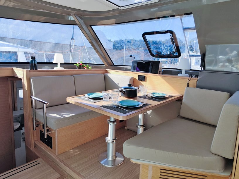 Cogolin Catamaran 4 cabin 8 berths 8 guests 11.98 m Listing Number: #20347 2