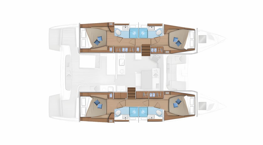 Kaštel Gomilica Catamaran Cabine 5  11  slaapplaatsen 11  gasten 13.99 m Lijstnummer: #20380 2