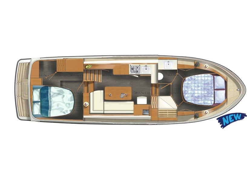 Kinrooi Yacht a motore cabina 2  cuccette 6  6  ospiti 10.4 m Numero dell'inserzione: #20398 3