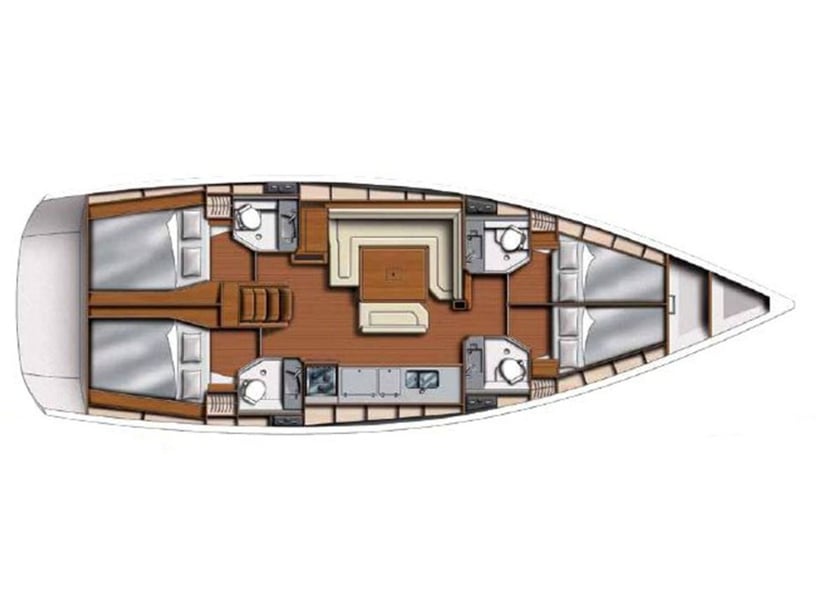 Dubrovnik Zeilboot Cabine 4  10  slaapplaatsen 10  gasten 14.05 m Lijstnummer: #2046 5