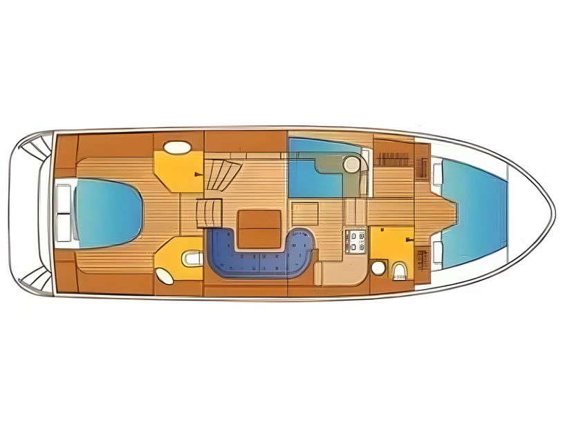 Akkrum Motorboot 3 Kabine 7 Liegeplätze 7 Gäste 12.9 m Nummer des Inserats: #20460 2