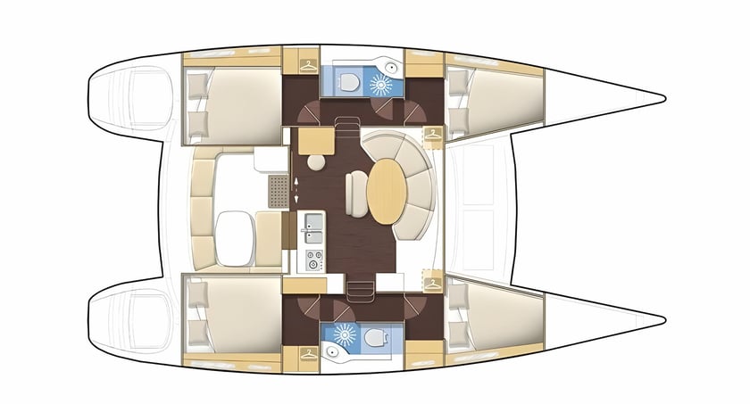 Papeete, Tahiti Katamaran 4 Kabine 10 Liegeplätze 10 Gäste 11.56 m Nummer des Inserats: #20468 2