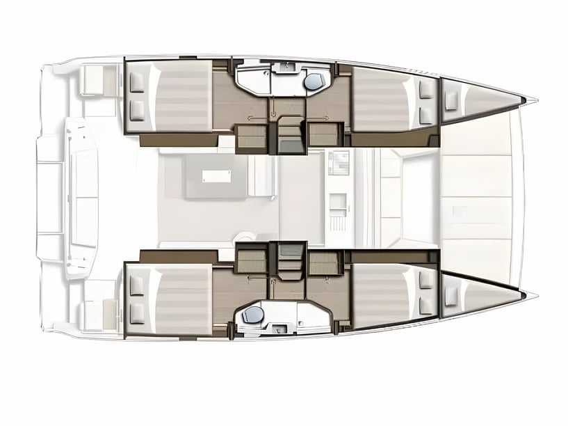 Skradin Catamarano cabina 4  cuccette 8  8  ospiti 12 m Numero dell'inserzione: #20484 2