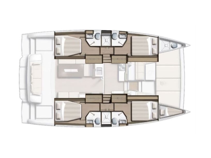 Skradin Catamaran 5 cabin 10 berths 10 guests 12.85 m Listing Number: #20489 5