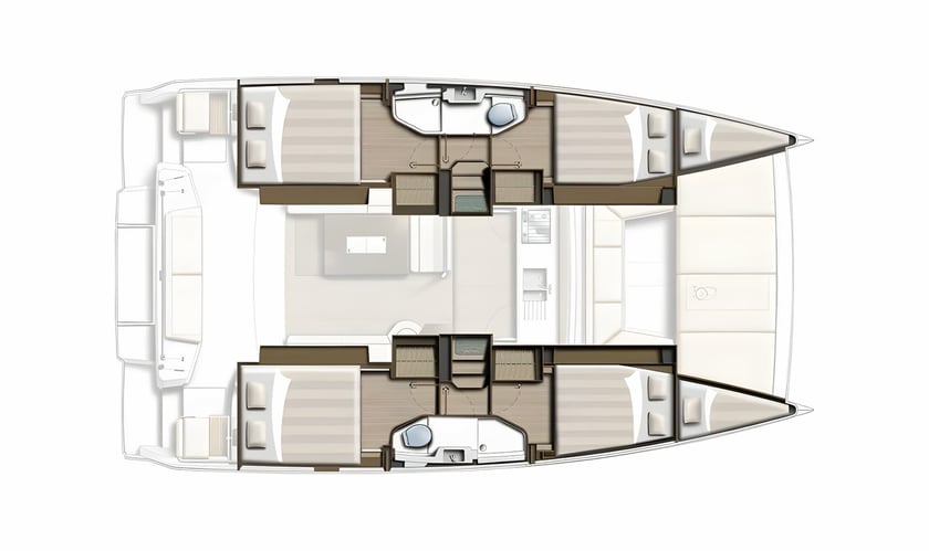 Skradin Catamaran 6 cabin 10 berths 10 guests 12.08 m Listing Number: #20492 2