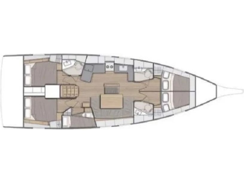 Palma de Mallorca Segelboot 5 Kabine 10 Liegeplätze 10 Gäste 13.7 m Nummer des Inserats: #20511 3