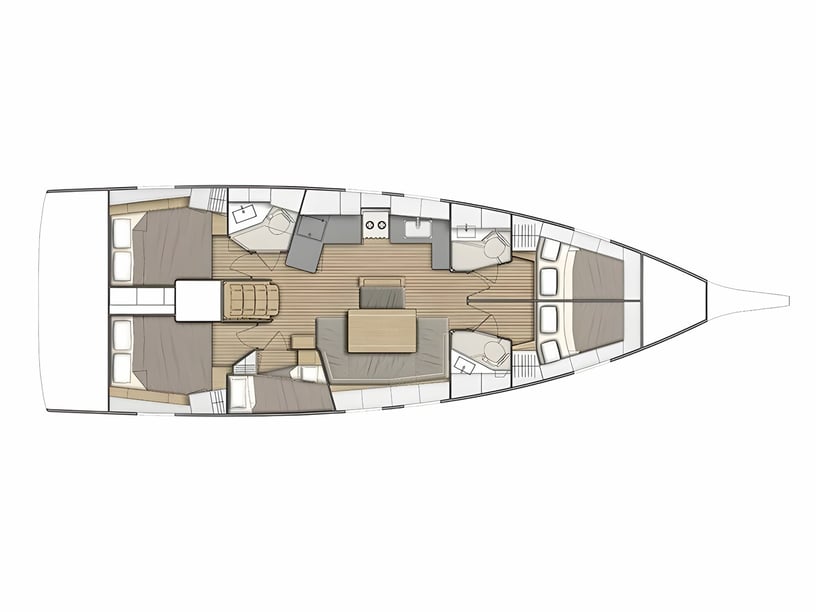 Palma de Mallorca Barca a vela cabina 5  cuccette 10  10  ospiti 13.7 m Numero dell'inserzione: #20511 2