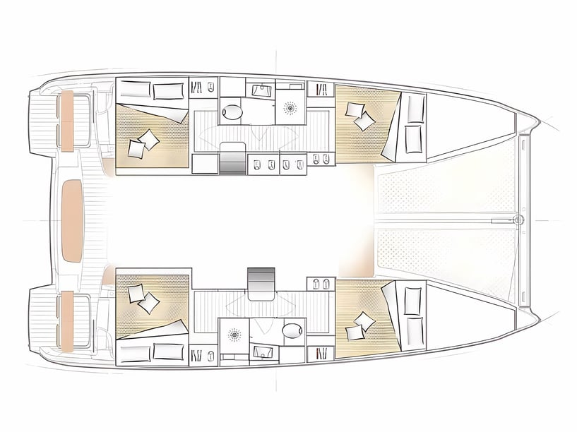 Palma di Maiorca Catamarano cabina 4  cuccette 10  12  ospiti 11.42 m Numero dell'inserzione: #20516 2