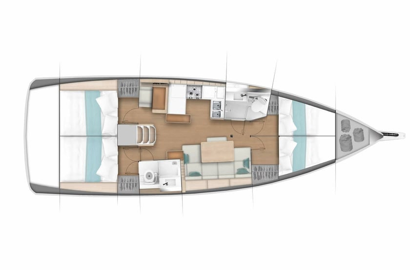 Palma di Maiorca Barca a vela cabina 4  cuccette 8  8  ospiti 13.39 m Numero dell'inserzione: #20526 2