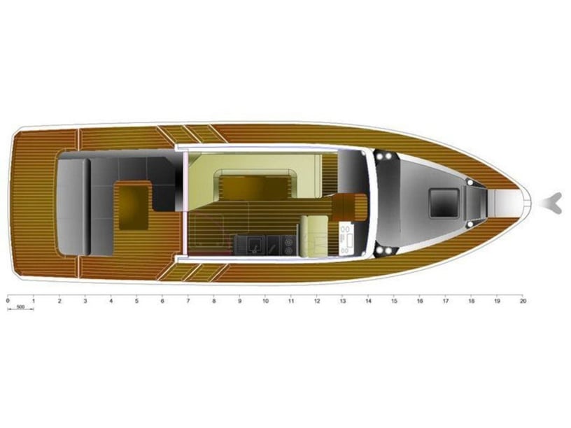 Seget Donji Bateau à moteur Cabine 2  Couchettes 4  Invités 4  10.98 m Numéro de l'annonce: #20541 5