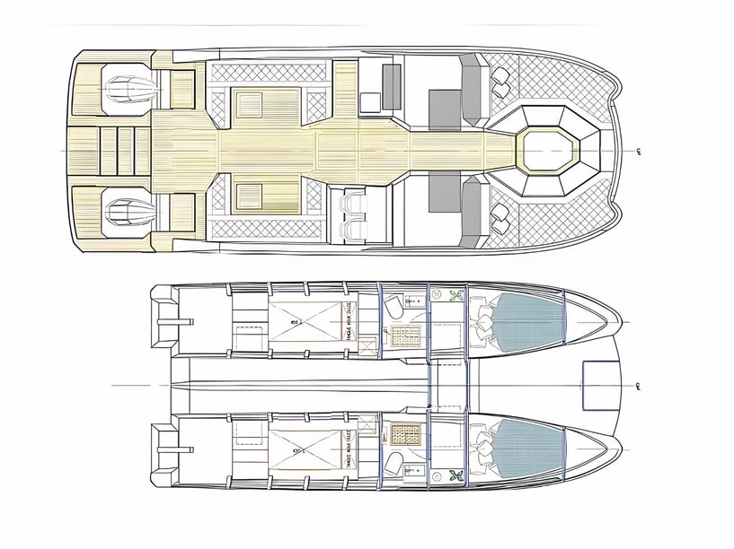 Seget Donji Catamaran Cabine 2  4  slaapplaatsen 4  gasten 11.71 m Lijstnummer: #20545 2