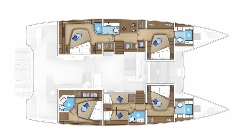 Kaštel Gomilica Catamarán Cabina 5  10  literas 10  invitados 16.9 m Número de anuncio: #20630 2