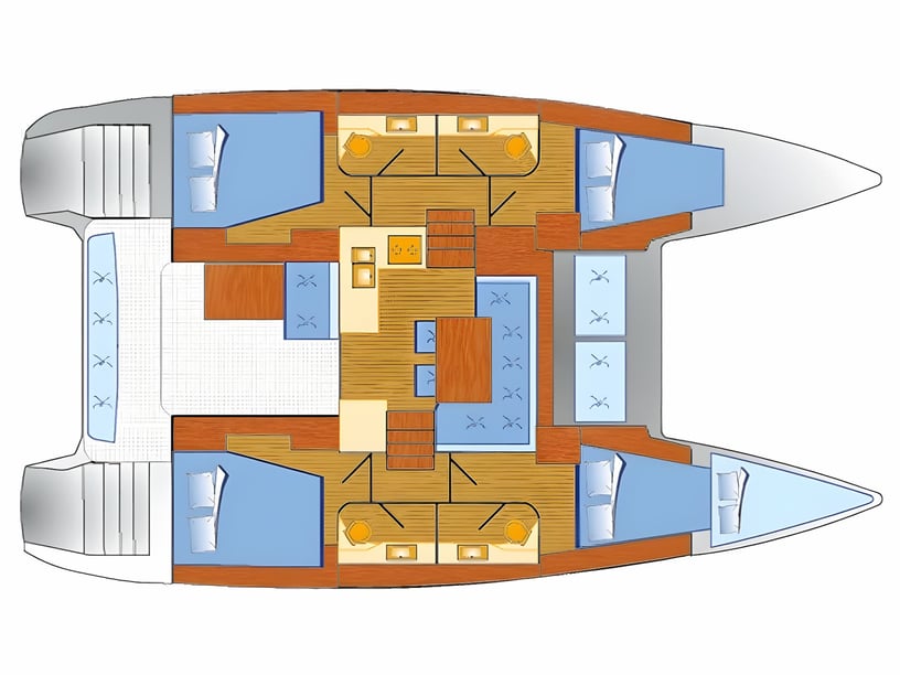 Marsala Catamarán Cabina 4  10  literas 10  invitados 11.74 m Número de anuncio: #20771 2