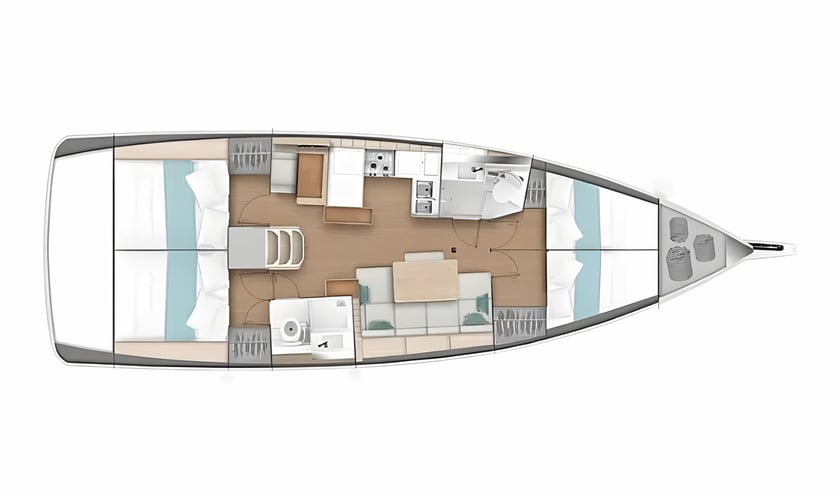 Pula Sailboat 4 cabin 8 berths 8 guests 12.64 m Listing Number: #20790 2