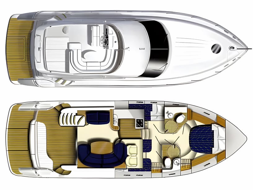 Atene Yacht a motore cabina 2  cuccette 4  4  ospiti 14 m Numero dell'inserzione: #20819 2