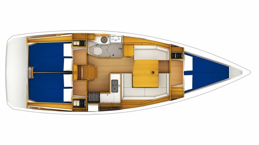 Mali Losinj Zeilboot Cabine 3  6  slaapplaatsen 6  gasten 11.75 m Lijstnummer: #20900 2