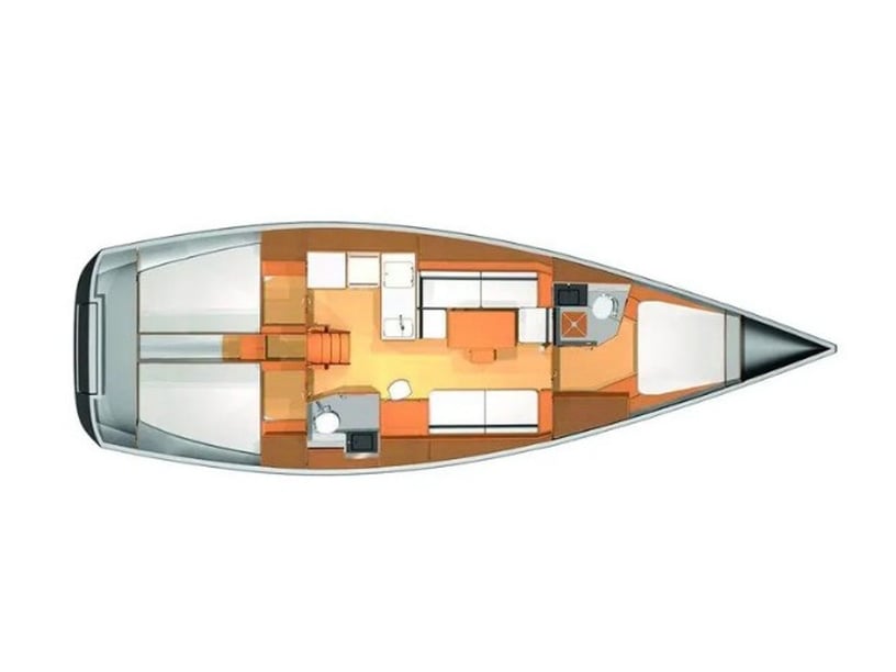 Marseille Barca a vela cabina 3  cuccette 8  8  ospiti 12.35 m Numero dell'inserzione: #20935 3