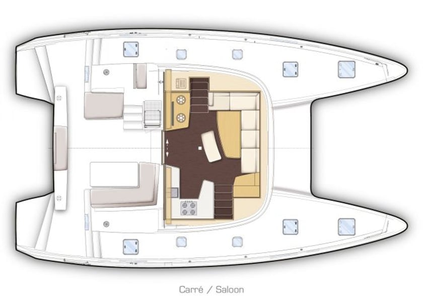 La Spezia Catamarán Cabina 6  12  literas 12  invitados 12.8 m Número de anuncio: #21118 4