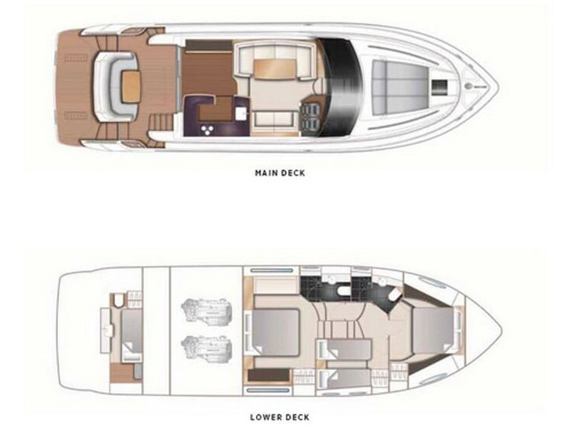 Cecina Motoryacht 3 Kabine 6 Liegeplätze 6 Gäste 15.95 m Nummer des Inserats: #21139 3