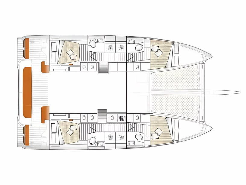 Dubrovnik Catamaran Cabine 6  Couchettes 12  Invités 12  15.99 m Numéro de l'annonce: #21167 2