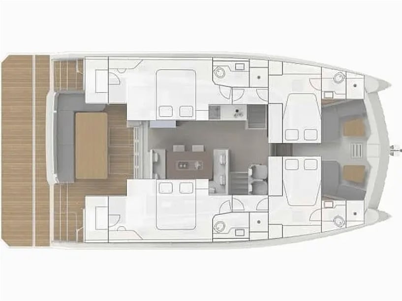 Porto Cheli Catamaran Cabine 5  10  slaapplaatsen 10  gasten 14.9 m Lijstnummer: #21204 5