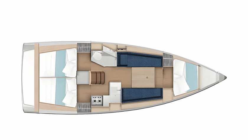 Dubrovnik Zeilboot Cabine 3  6  slaapplaatsen 6  gasten 10.94 m Lijstnummer: #21241 2