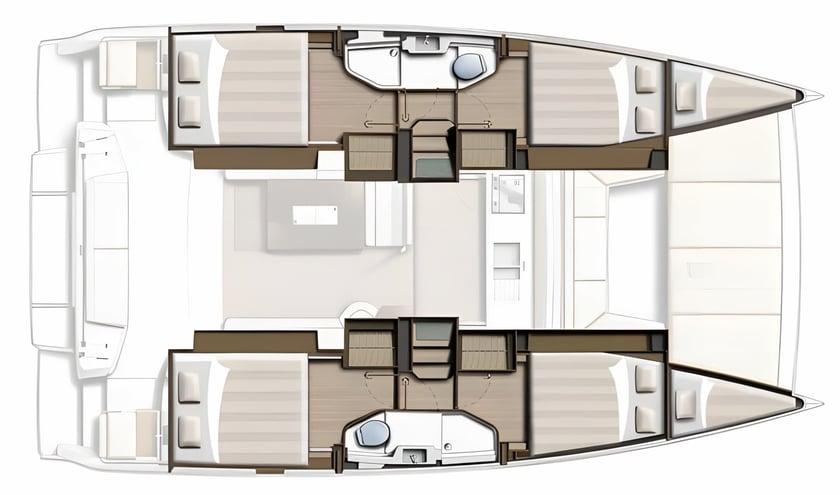 Volos Catamaran Cabine 4  8  slaapplaatsen 8  gasten 12 m Lijstnummer: #21242 2