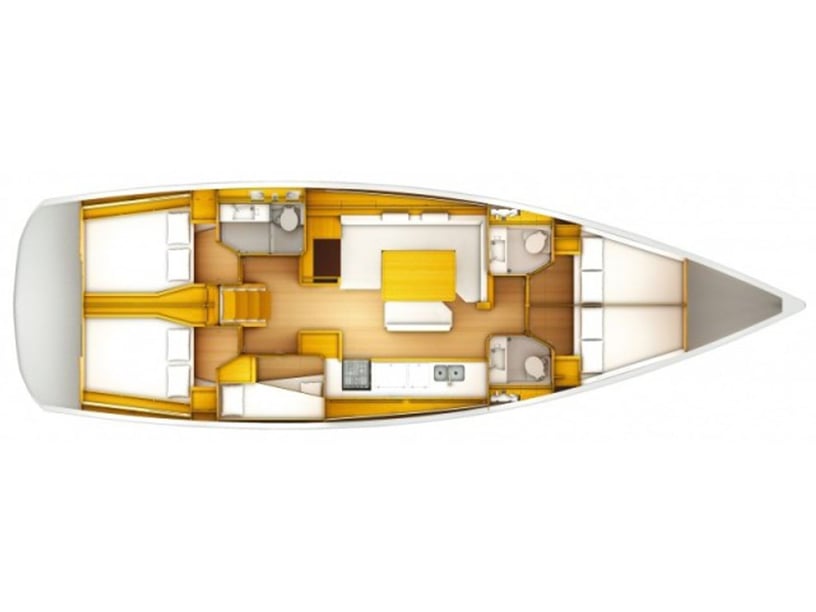 Bormes-les-Mimosas Segelboot 6 Kabine 12 Liegeplätze 12 Gäste 15.75 m Nummer des Inserats: #21345 3