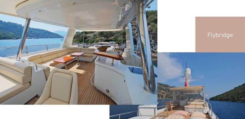 Marmaris Motorjacht Cabine 3  6  slaapplaatsen 6  gasten 28 m Lijstnummer: #21352 5