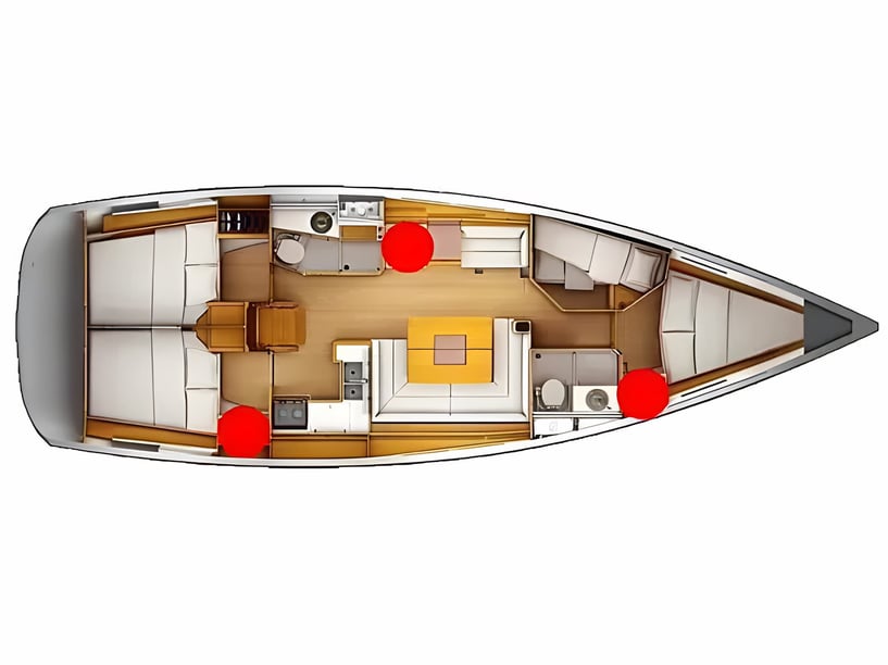 Mauseidvåg Voilier Cabine 4  Couchettes 8  Invités 8  13.34 m Numéro de l'annonce: #21416 2