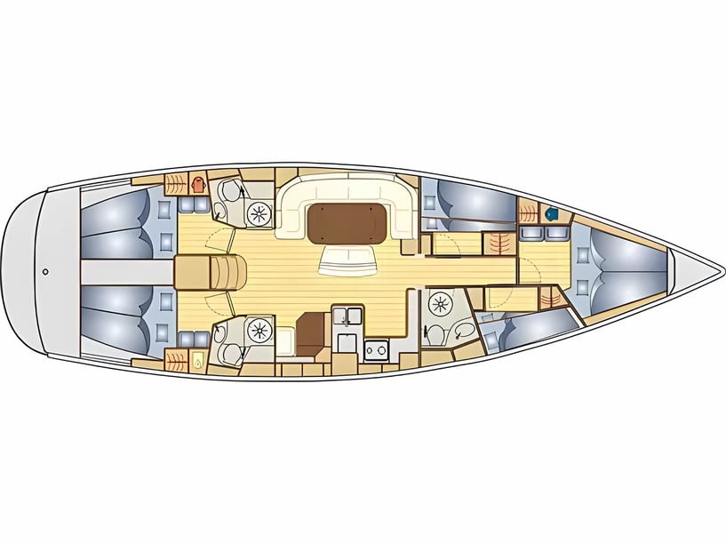 Bilice, Sebenico Barca a vela cabina 5  cuccette 10  10  ospiti 15.4 m Numero dell'inserzione: #21493 2