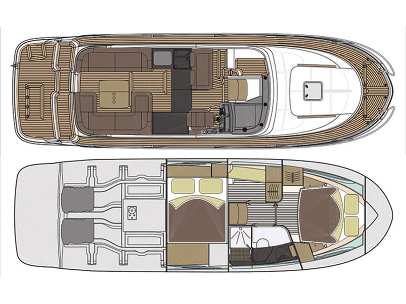 Sibenik Bateau à moteur Cabine 2  Couchettes 4  Invités 4  11.49 m Numéro de l'annonce: #21538 3