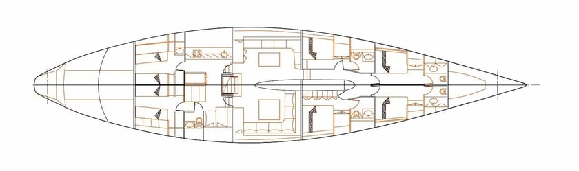 Athens Sailboat 4 cabin 8 berths 8 guests 30.18 m Listing Number: #21599 2