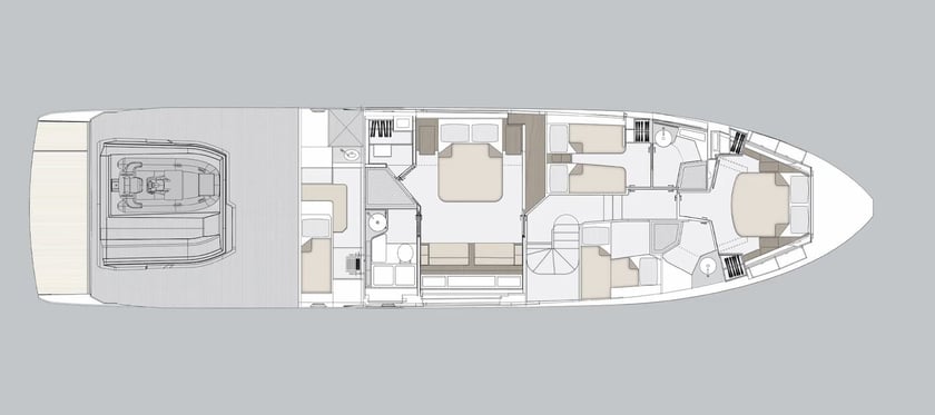 Podstrana Motoryacht 4 Kabine 8 Liegeplätze 8 Gäste 21.37 m Nummer des Inserats: #21703 2